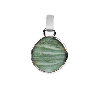 Zilveren hanger met een Pacific Chalcedoon