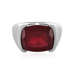 Zilveren ring met een Madagaskar Robijn