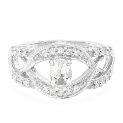 Zilveren ring met een Himalaya beril
