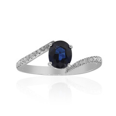 Gouden ring met een blauwe saffier (Estée Collection)