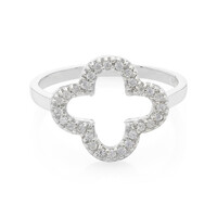 Zilveren ring met zirkonen