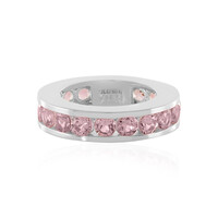 Zilveren ring met Nigeriaanse roze toermalijnen (de Melo)
