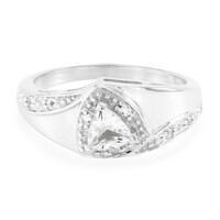 Zilveren ring met een gosheniet
