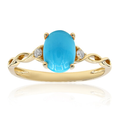 Gouden ring met een Arizona Turkoois (CIRARI)
