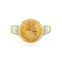Zilveren ring met een citrien