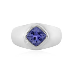 Zilveren ring met een tanzaniet