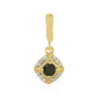 Zilveren hanger met een Groene Ceylon Zirkoon