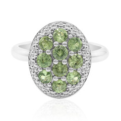 Gouden ring met Madagaskar Demantoiden (John Ferry)