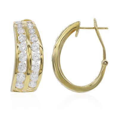 Gouden oorbellen met I1 (H) Diamanten (CIRARI)