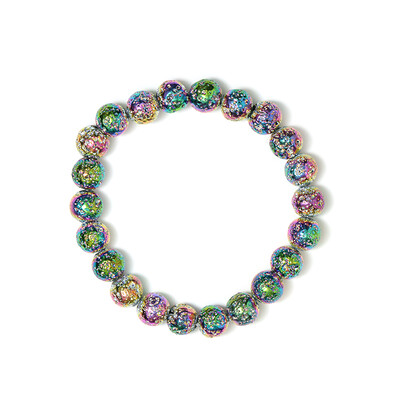 Armband met Mystieke Lavastenen