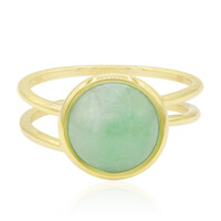 Gouden ring met een Groene Jadeiet