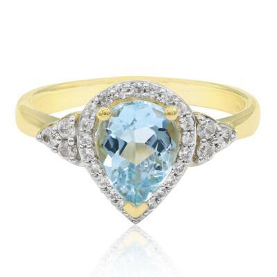 Gouden ring met een Medina Aquamarijn