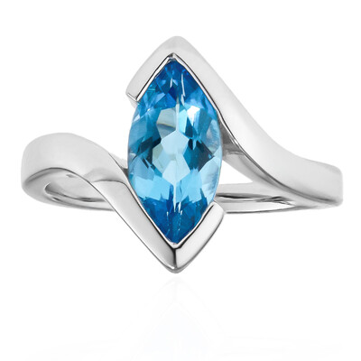 Zilveren ring met een Marambaia-topaas