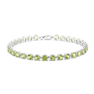 Zilveren armband met Birmese Peridoots