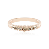 Zilveren ring met een I2 Champagne Diamant
