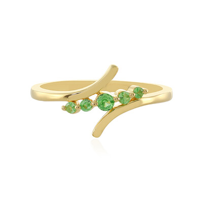 Zilveren ring met een tsavoriet