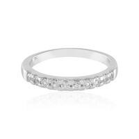 Gouden ring met witte saffieren