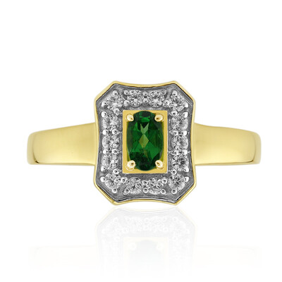 Gouden ring met een AAA Keniaanse tsavoriet