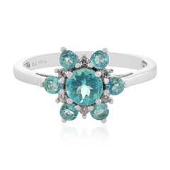 Zilveren ring met een Blauwe apatiet