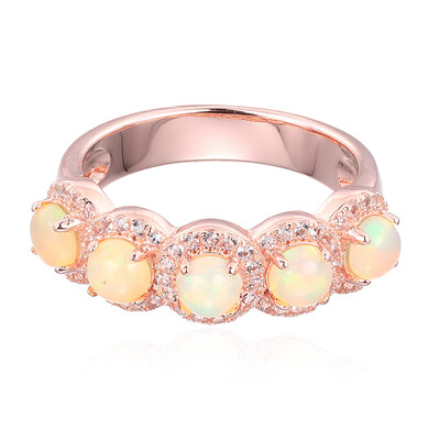 Zilveren ring met Australische opalen