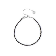 Zilveren armband met zwarte diamanten (Adela Silber)