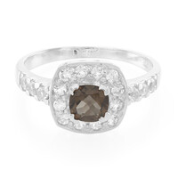 Zilveren ring met een rookkwarts