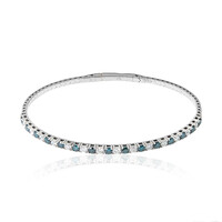 Gouden armband met blauwe SI2 diamanten (CIRARI)