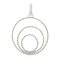 Zilveren hanger met Fancy diamanten