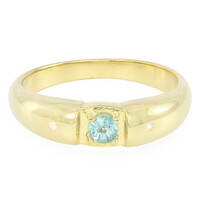 Zilveren ring met een Groene fluor apatiet