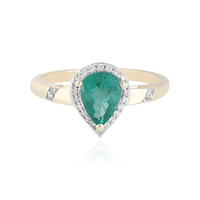Gouden ring met een Zambia-smaragd