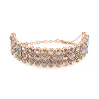 Zilveren armband met Koperen Minary Labradorieten (KM by Juwelo)