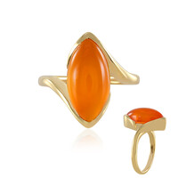 Zilveren ring met een carneool