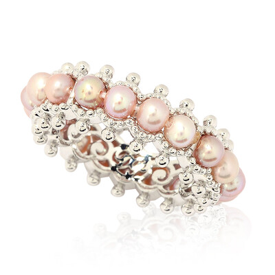 Zilveren ring met zoetwater kweekparels (Dallas Prince Designs)
