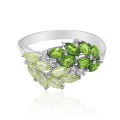 Zilveren ring met peridoots