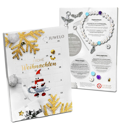 Adventskalender met engelen sieraden