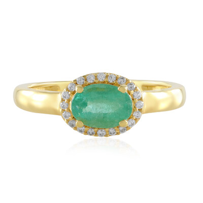 Zilveren ring met een Russische smaragd