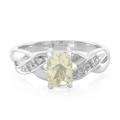 Zilveren ring met een Orthoklaas