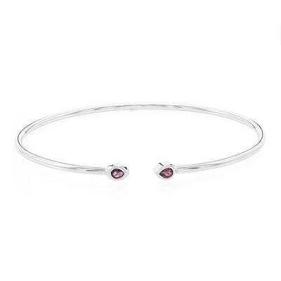 Zilveren armband met Rajasthan rhodolieten