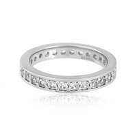 Zilveren ring met zirkonen
