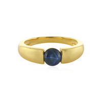 Zilveren ring met een blauwe ster saffier