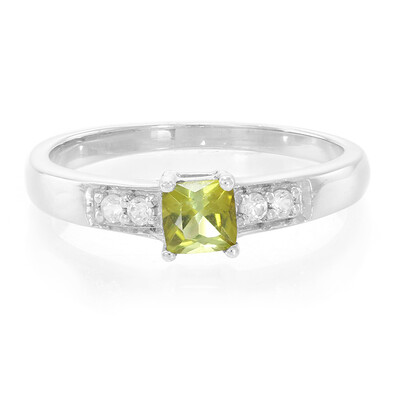 Zilveren ring met een toermalijn
