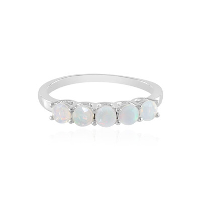 Zilveren ring met Welo-opalen