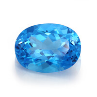 Edelsteen met een Zwitsers-blauwe topaas