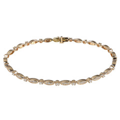 Gouden armband met Diamanten SI2 (G)