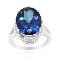 Zilveren ring met een Koningsblauwe Topaas
