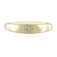 Gouden ring met een VS1 champagne diamant