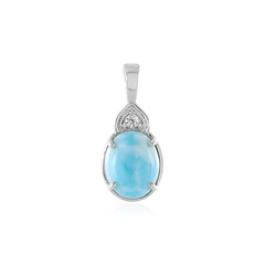 Zilveren hanger met een larimar