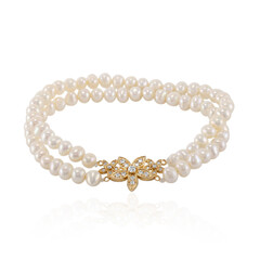 Zilveren armband met zoetwater kweekparels