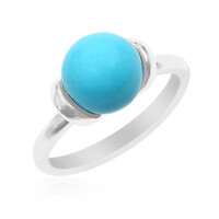 Zilveren ring met een Sleeping Beauty Turkoois (Anne Bever)
