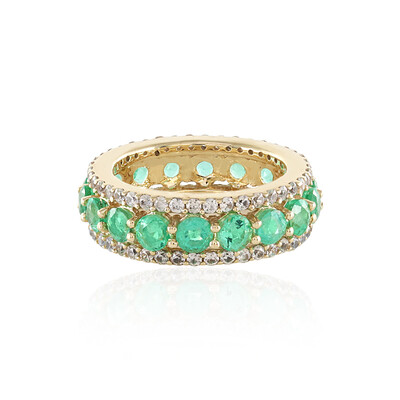 Gouden ring met Russische smaragden